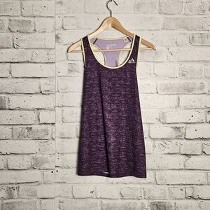 Purple Adidas Techfit Tank Top